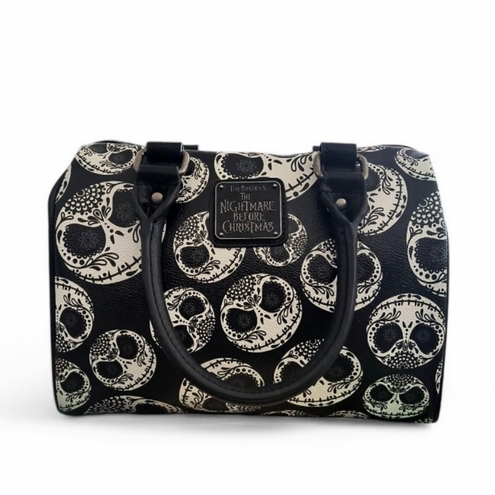 Loungefly Disney The Nightmare Before Christmas Jack Sugar Skull Barrel Bag Set - Picture 2 of 16